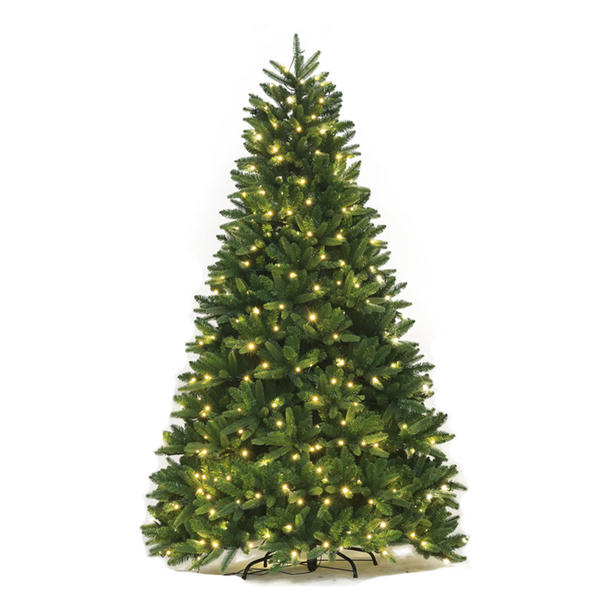 Pre-light high quality 7.5FT  Mixed PVC and PE Christmas tree
