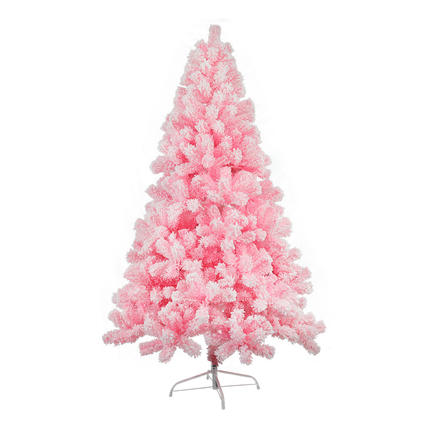 PVC Material Pink Flocking Christmas Trees: A Unique and Festive Choice