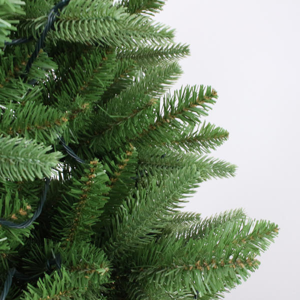 Pre-light high quality 7.5FT  Mixed PVC and PE Christmas tree