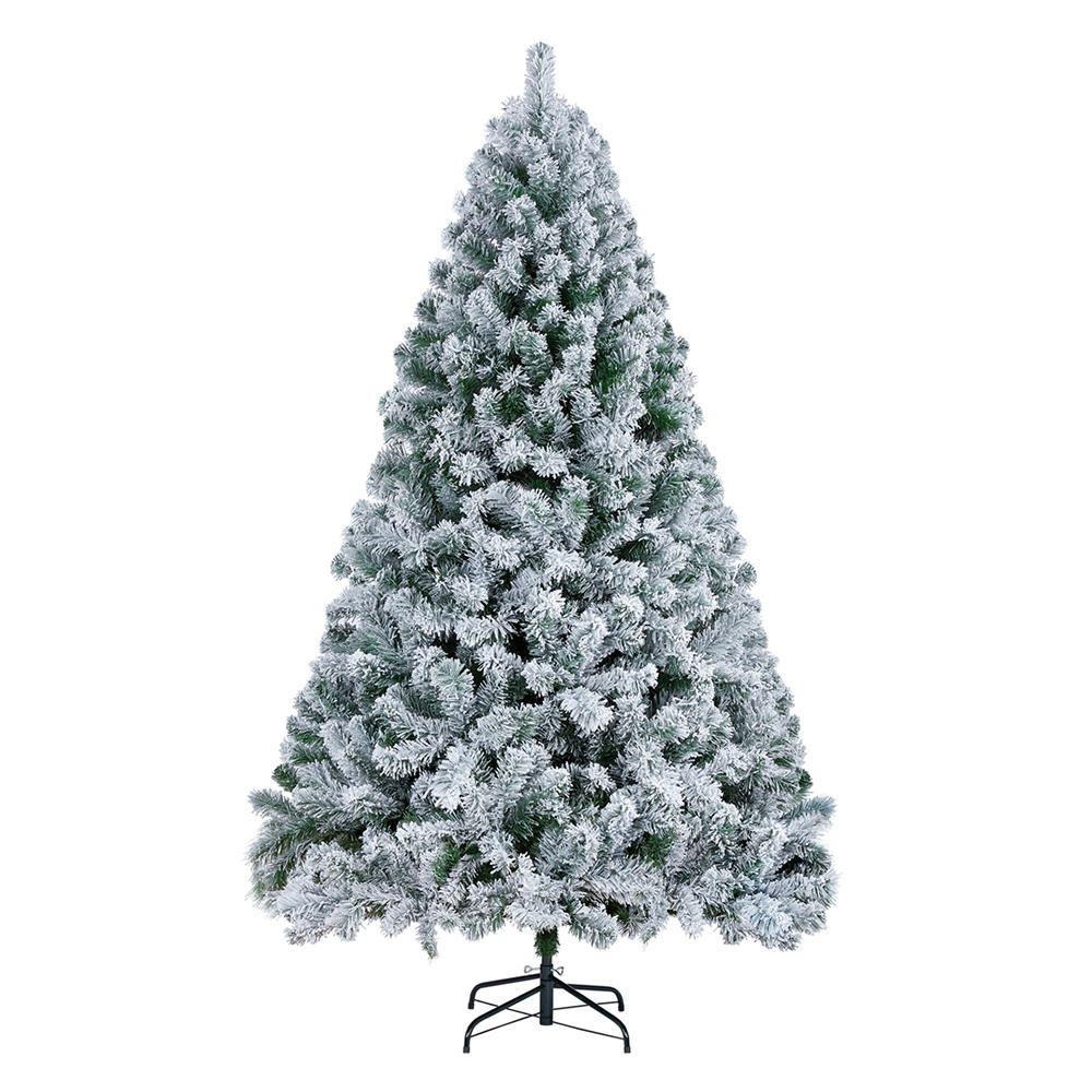PVC material flocking Christmas tree from 45cm to 300cm