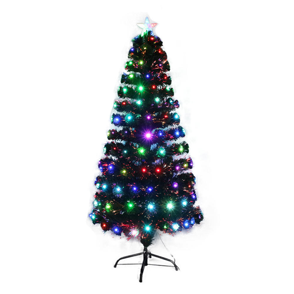 QYF230215 all-light fiber optic Christmas tree with colorful lights
