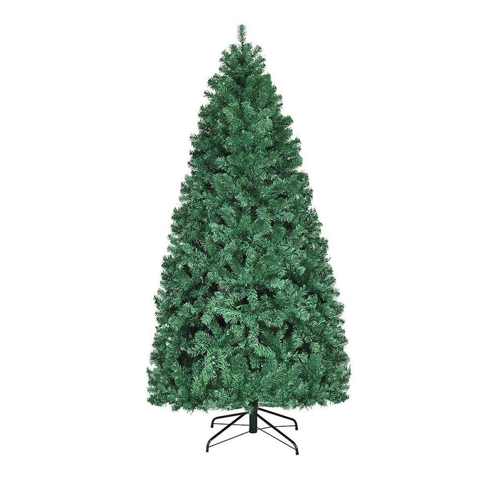 QY230101 6ft pre-light PVC christmas tree with warm white LED light