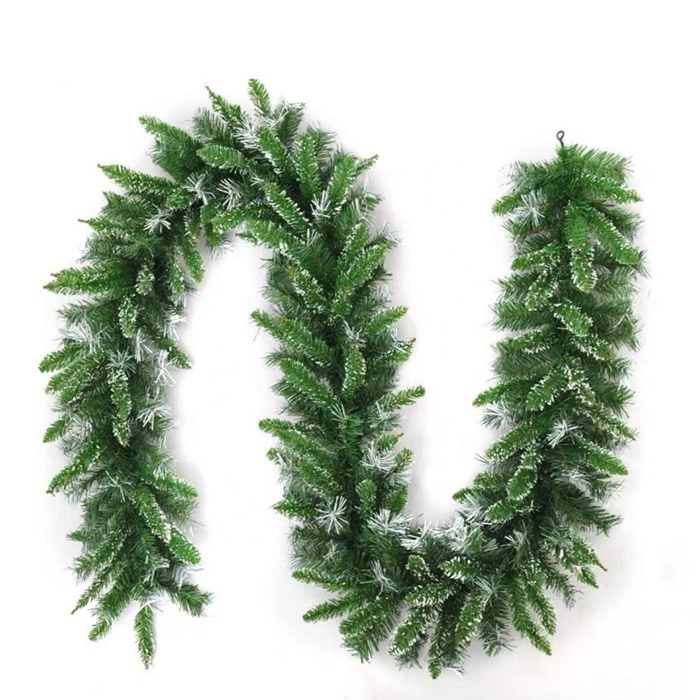 G02 Christmas decoration supplies rattan home decor premium pvc  artificial green Christmas tree garland
