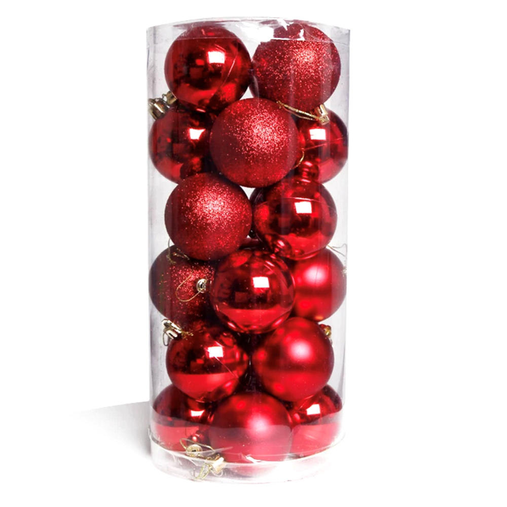 QYB02 red Christmas balls