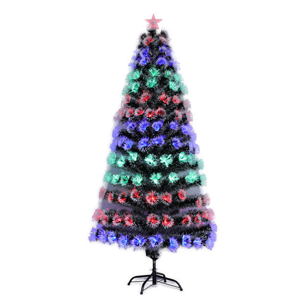 QYF230413 all-light fiber optic Christmas tree,red，blue and green LED light